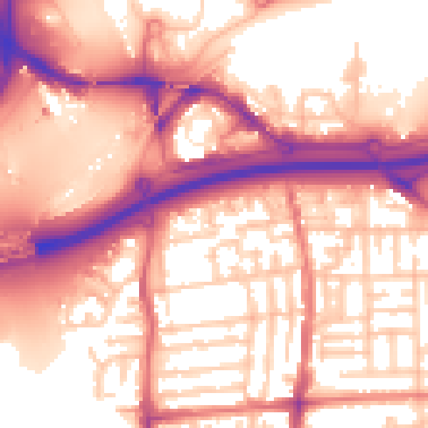 Daytime road noise heatmap for TS17 6PB