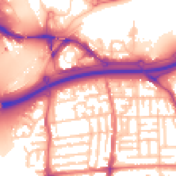 Daytime road noise heatmap for TS17 6PE