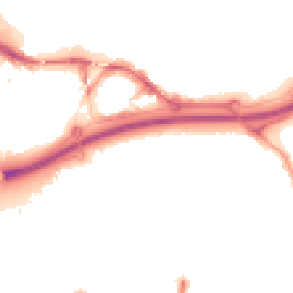 Night-time road noise heatmap for TS17 6PE