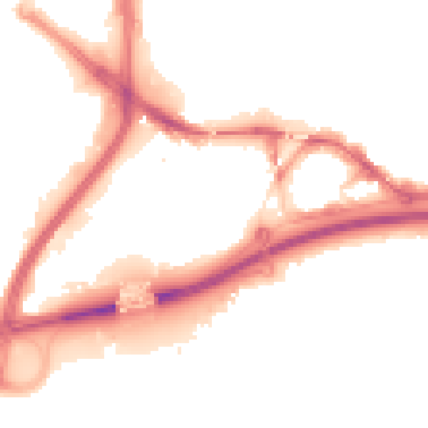 Night-time road noise heatmap for TS17 6SD
