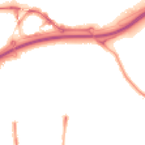 Night-time road noise heatmap for TS17 7DD