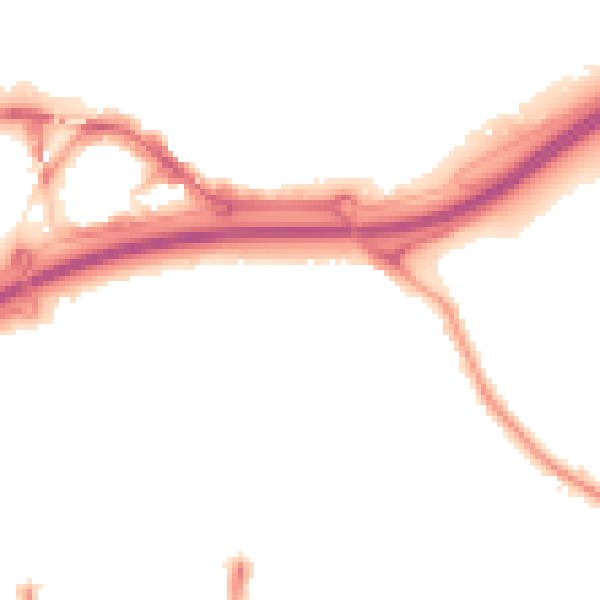 Night-time road noise heatmap for TS17 7EB