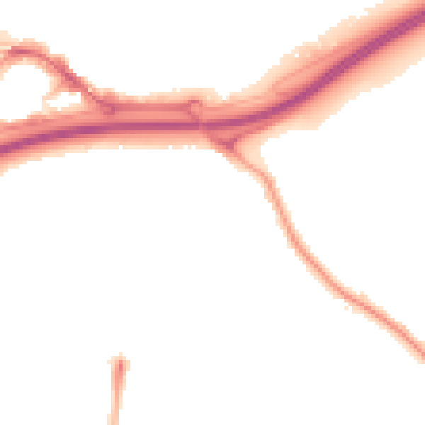 Night-time road noise heatmap for TS17 7ES
