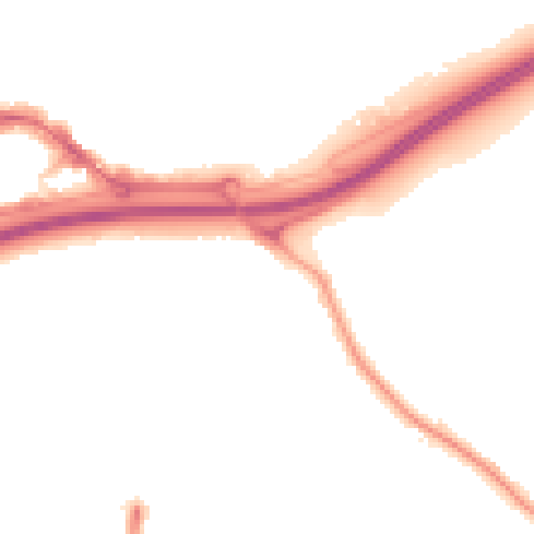 Night-time road noise heatmap for TS17 7EW