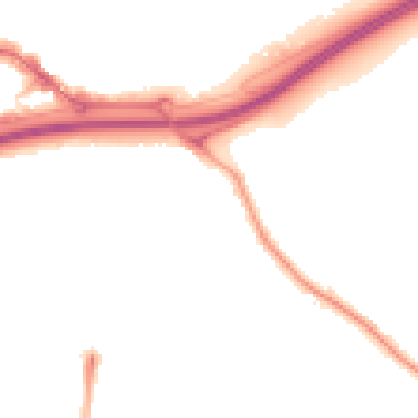 Night-time road noise heatmap for TS17 7HA