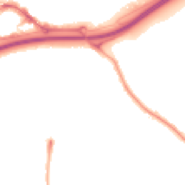 Night-time road noise heatmap for TS17 7JL