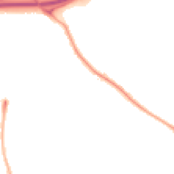 Night-time road noise heatmap for TS17 7JX