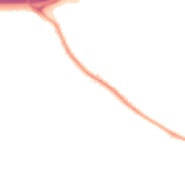 Night-time road noise heatmap for TS17 7LA
