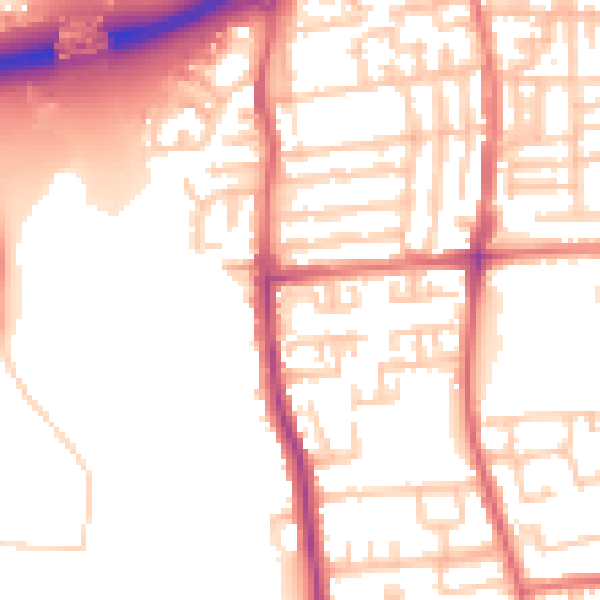 Daytime road noise heatmap for TS17 8AT