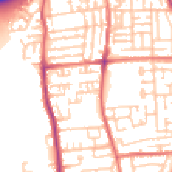Daytime road noise heatmap for TS17 8DN
