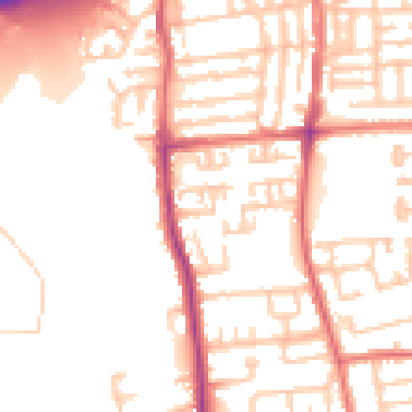 Daytime road noise heatmap for TS17 8DP