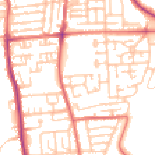 Daytime road noise heatmap for TS17 8GW