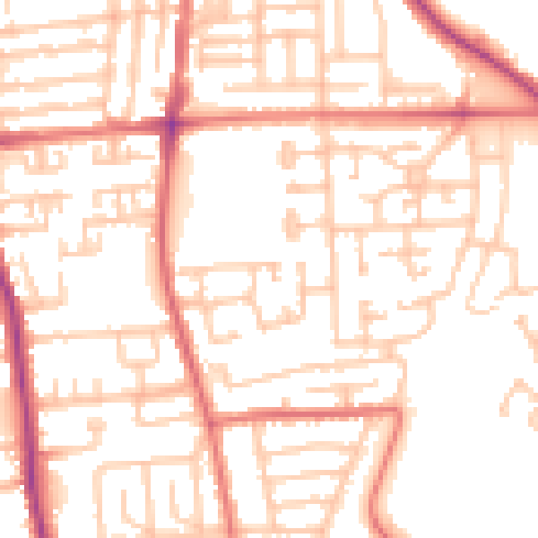 Daytime road noise heatmap for TS17 8GY