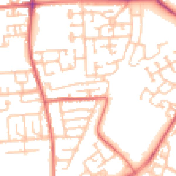 Daytime road noise heatmap for TS17 8JE