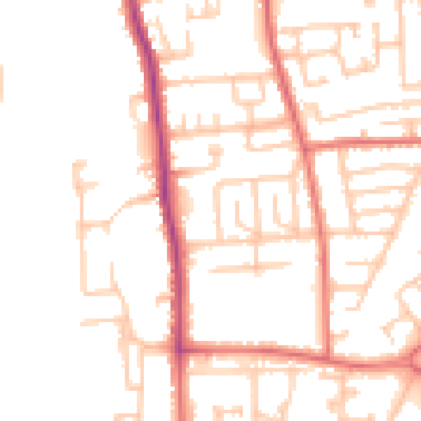 Daytime road noise heatmap for TS17 8NE