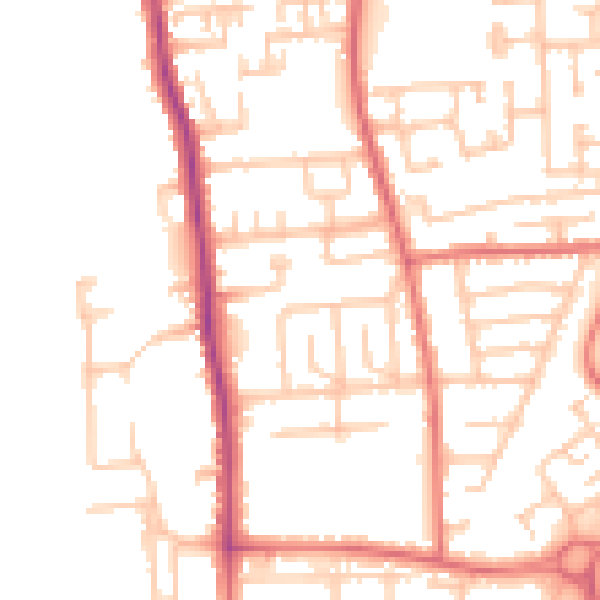 Daytime road noise heatmap for TS17 8NF