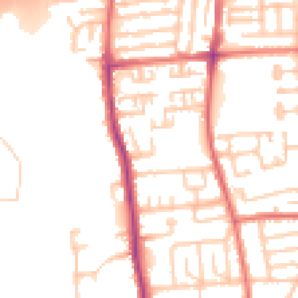 Daytime road noise heatmap for TS17 8PF