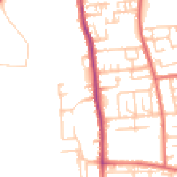 Daytime road noise heatmap for TS17 8PN