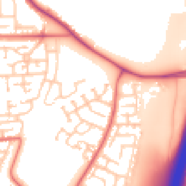 Daytime road noise heatmap for TS17 9AR