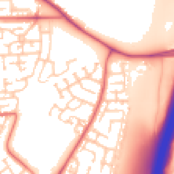 Daytime road noise heatmap for TS17 9AT