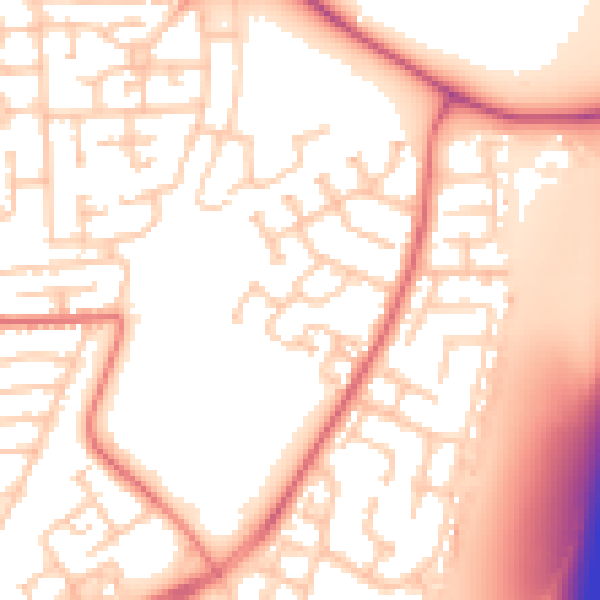 Daytime road noise heatmap for TS17 9BB