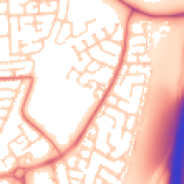 Daytime road noise heatmap for TS17 9BW