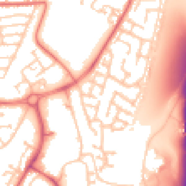 Daytime road noise heatmap for TS17 9DX