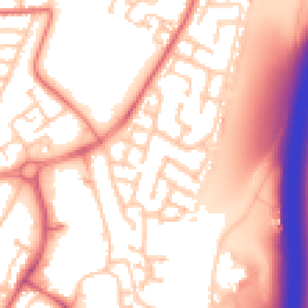 Daytime road noise heatmap for TS17 9EF