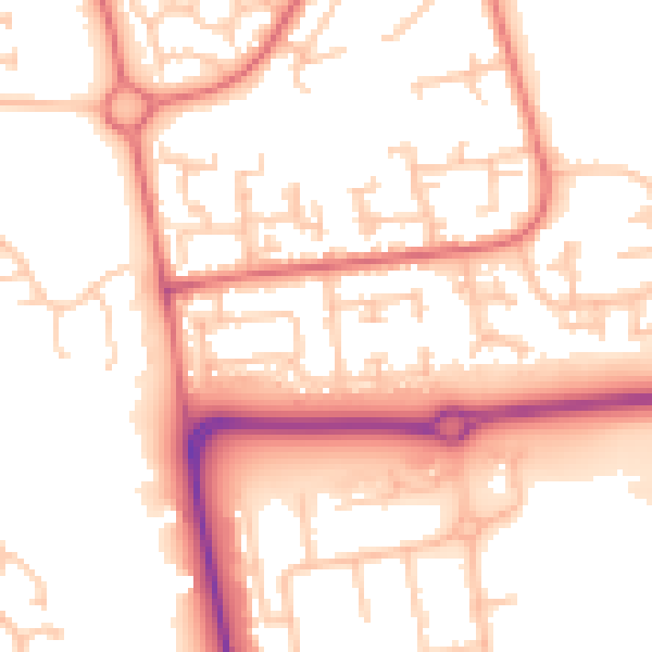 Daytime road noise heatmap for TS17 9HH