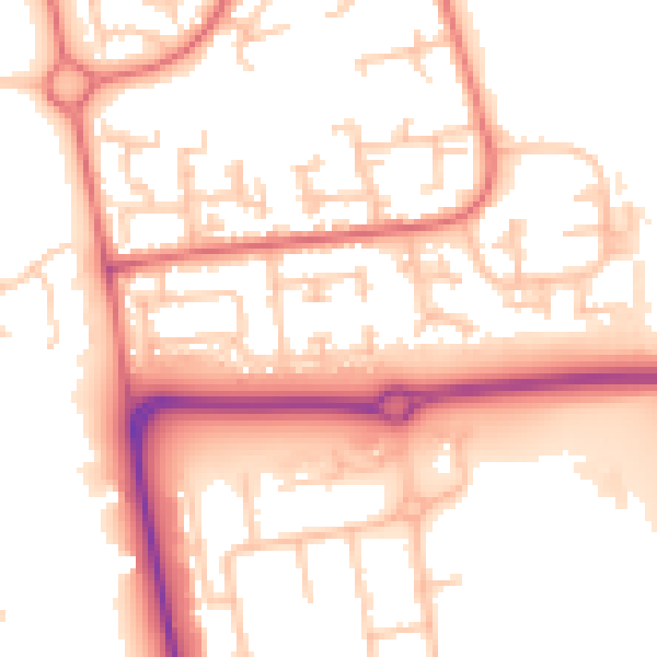 Daytime road noise heatmap for TS17 9HL