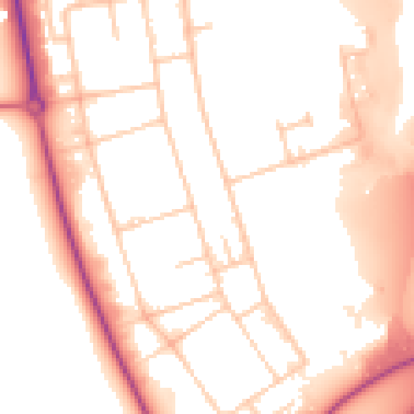 Daytime road noise heatmap for TS17 9JY