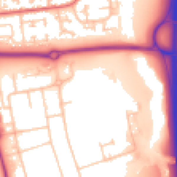 Daytime road noise heatmap for TS17 9JZ