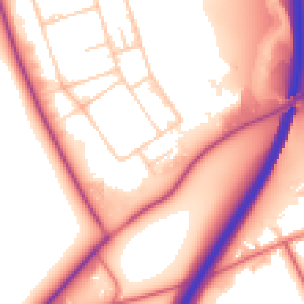 Daytime road noise heatmap for TS17 9LZ