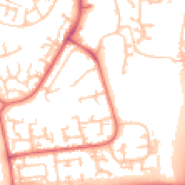 Daytime road noise heatmap for TS17 9NA