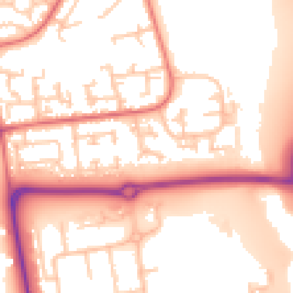 Daytime road noise heatmap for TS17 9PQ