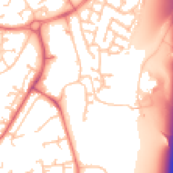Daytime road noise heatmap for TS17 9QP