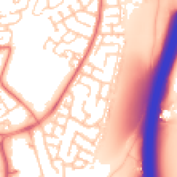 Daytime road noise heatmap for TS17 9QQ