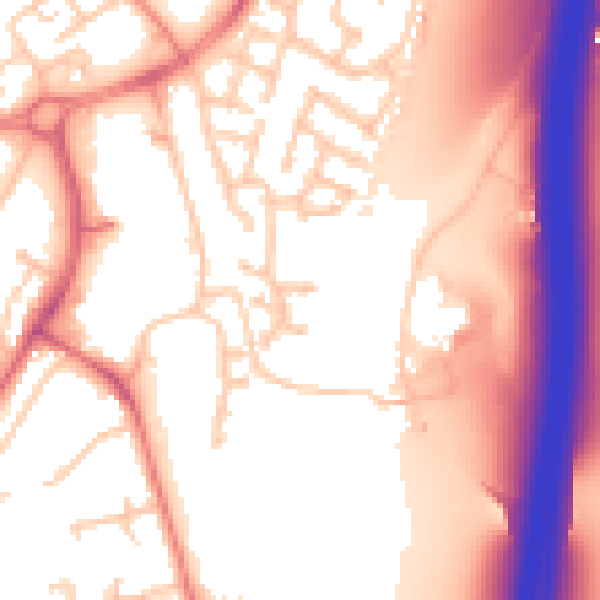 Daytime road noise heatmap for TS17 9QW
