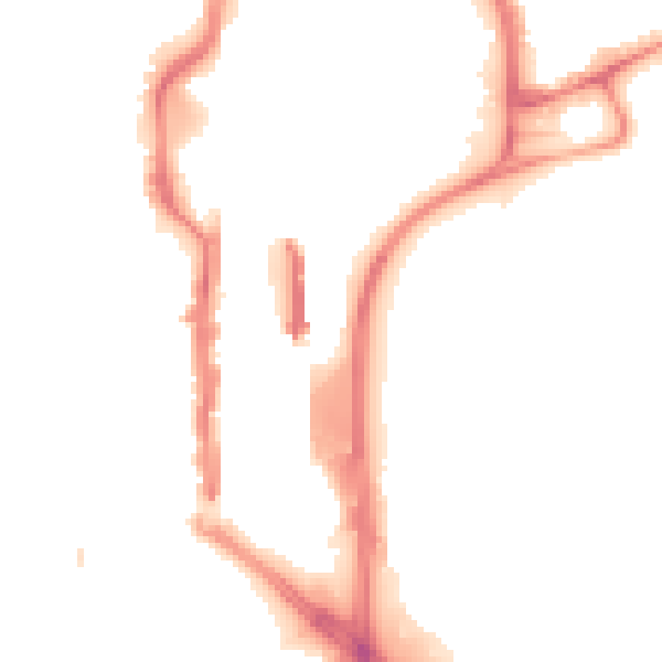 Night-time road noise heatmap for TS18 1AR