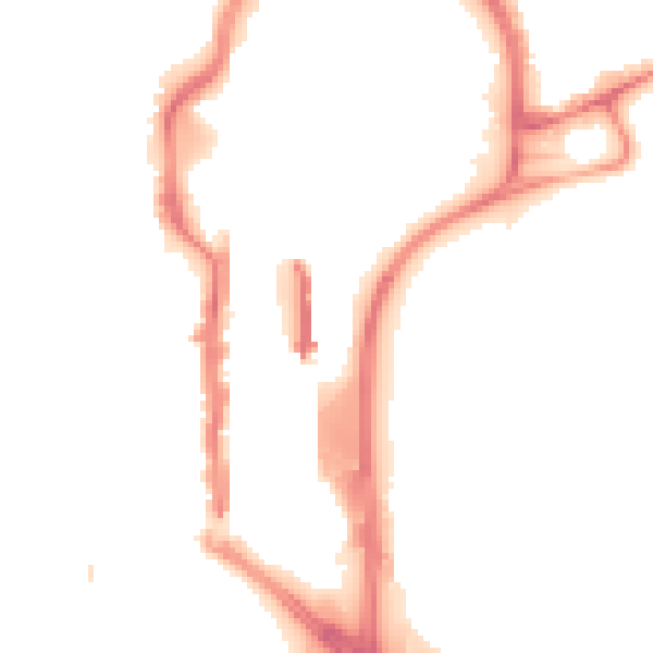 Night-time road noise heatmap for TS18 1AT