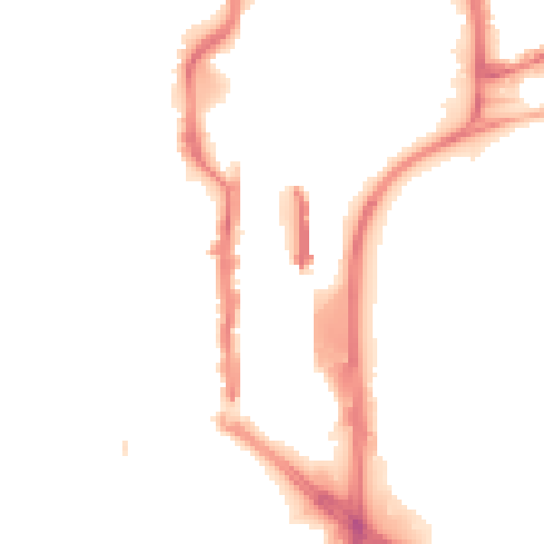 Night-time road noise heatmap for TS18 1AY