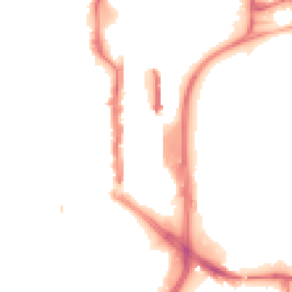 Night-time road noise heatmap for TS18 1BF