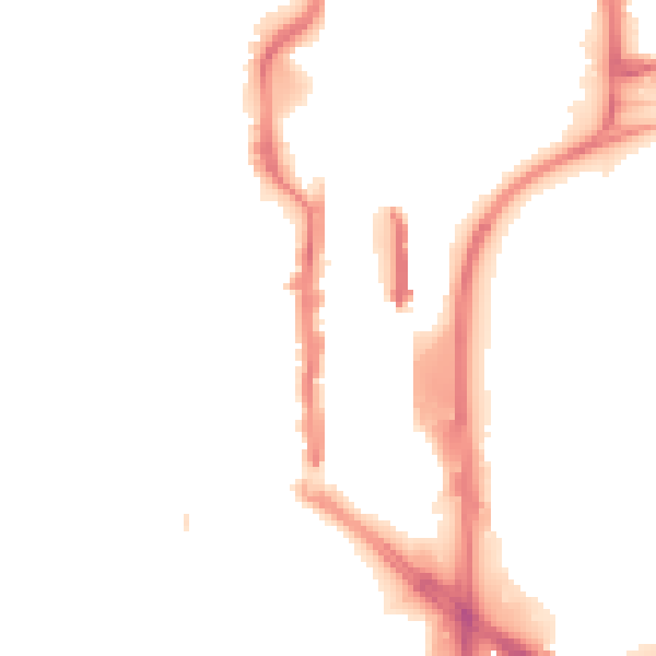 Night-time road noise heatmap for TS18 1BT