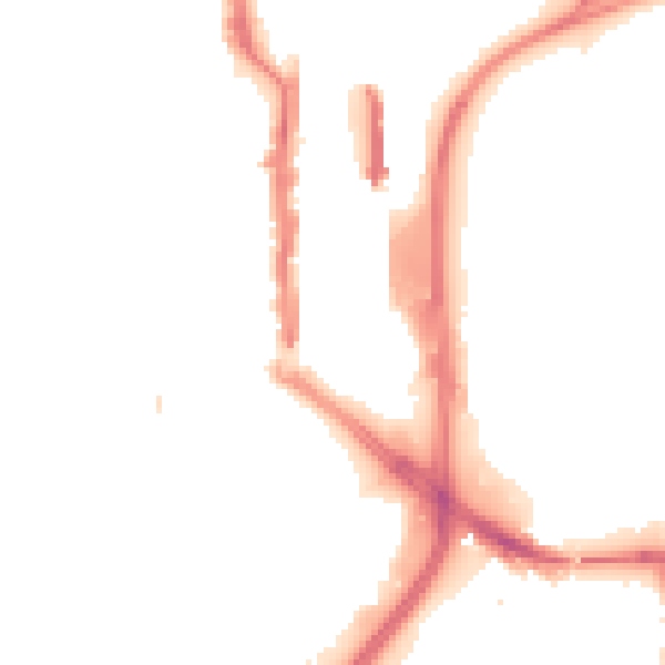 Night-time road noise heatmap for TS18 1ET