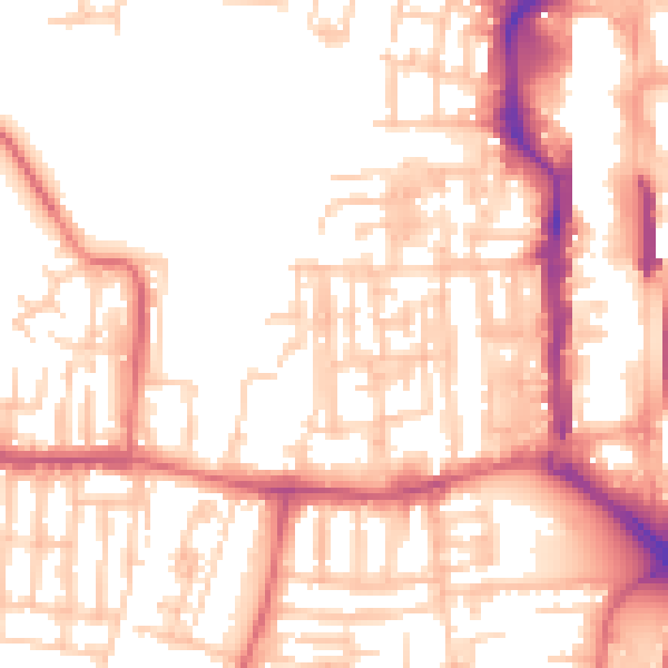 Daytime road noise heatmap for TS18 1HJ