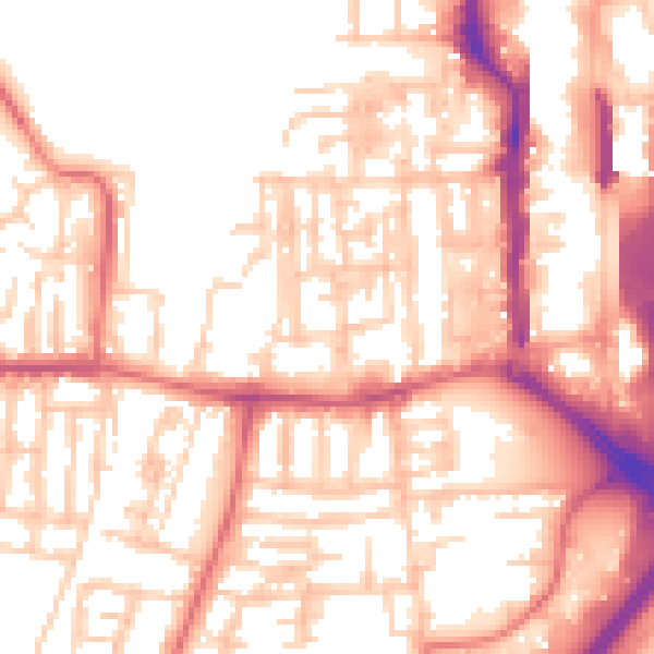 Daytime road noise heatmap for TS18 1JE