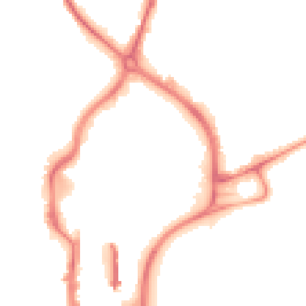 Night-time road noise heatmap for TS18 2FU