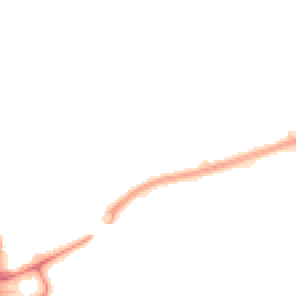 Night-time road noise heatmap for TS18 2LD