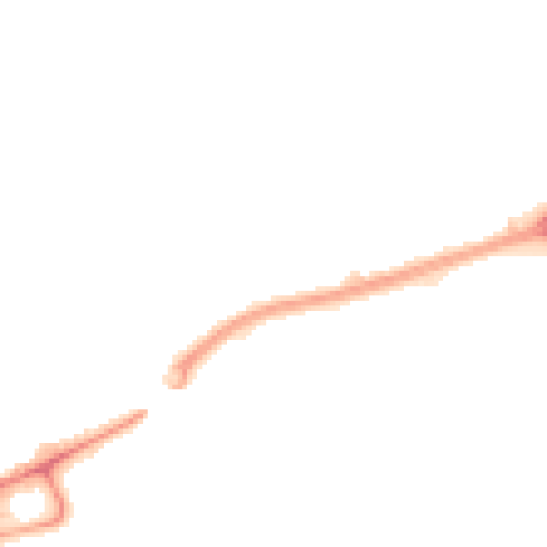 Night-time road noise heatmap for TS18 2LL