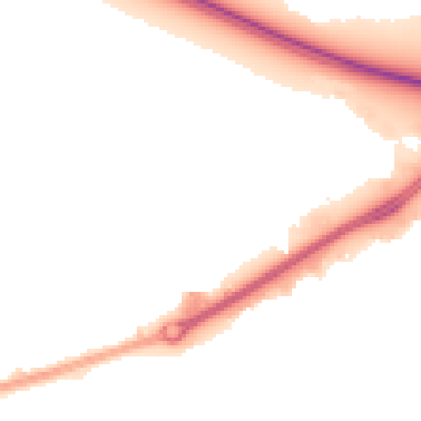 Night-time road noise heatmap for TS18 2SG